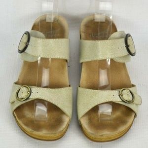 Dansko Manda Wedge Leather Sandals 7.5-8 US 38 EU